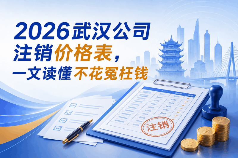 2026武汉公司注销价格表，一文看懂不花冤枉钱
