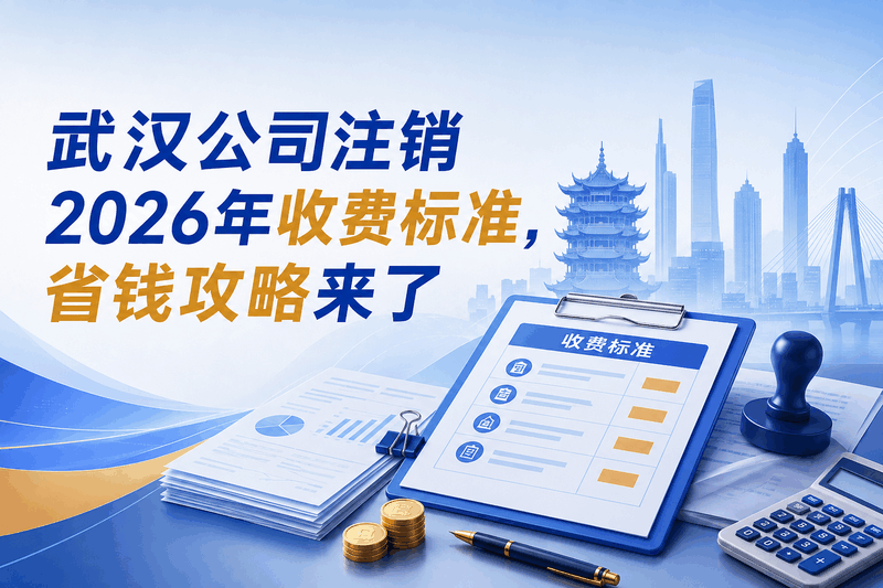 武汉公司注销2026收费标准与省钱攻略