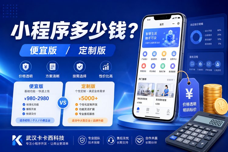 小程序开发费用揭秘：最便宜与定制价格全解析