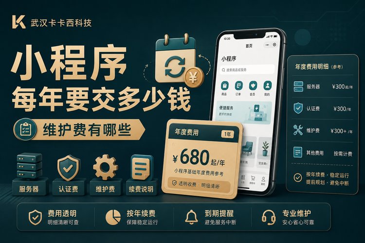 小程序做完了,每年还得交多少钱?是坑吗?