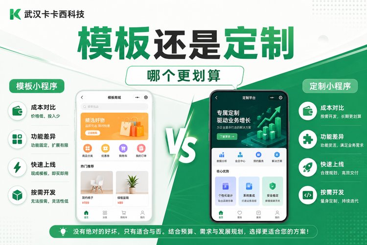 小程序用模板还是定制?哪个更划算,听完不纠结