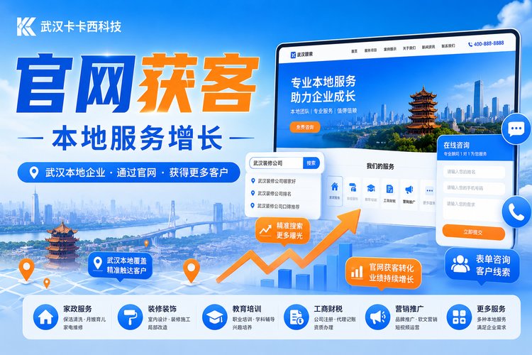 武汉本地服务企业如何通过官网获取更多客户？