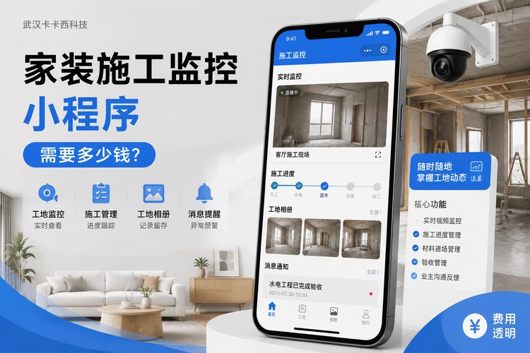 做个家居装修施工监控小程序需要多少钱？