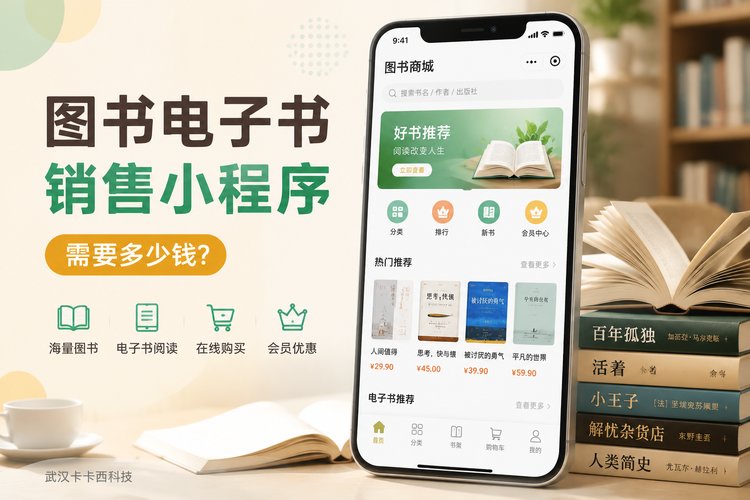 做个图书电子书销售小程序需要多少钱?