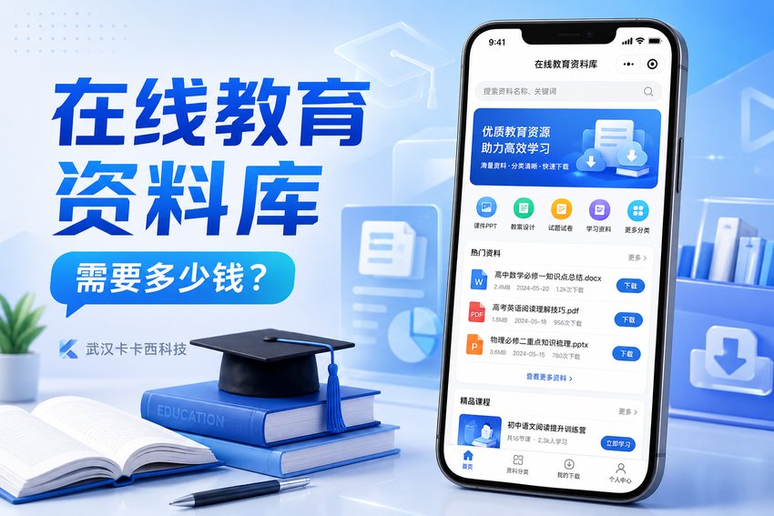 做个在线教育资料库小程序需要多少钱?