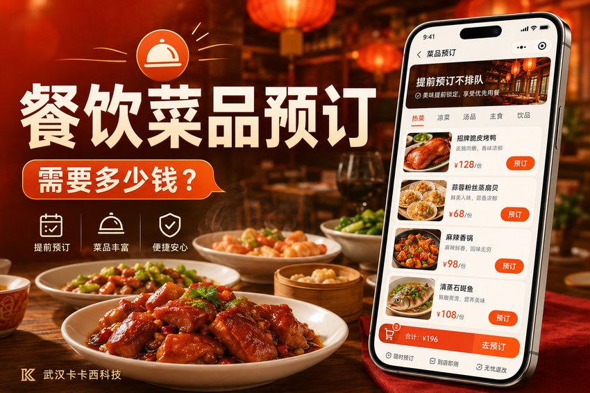 做个餐饮菜品预订小程序需要多少钱?