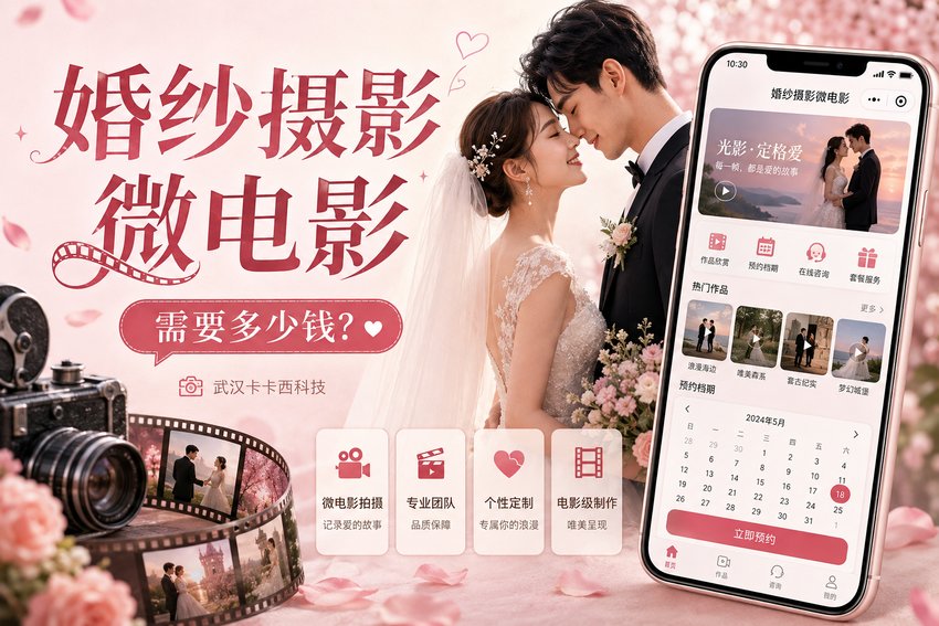 做个婚纱摄影微电影制作小程序需要多少钱?