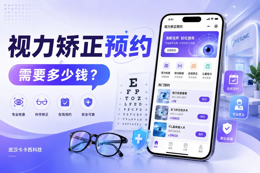 做个视力矫正预约小程序需要多少钱?