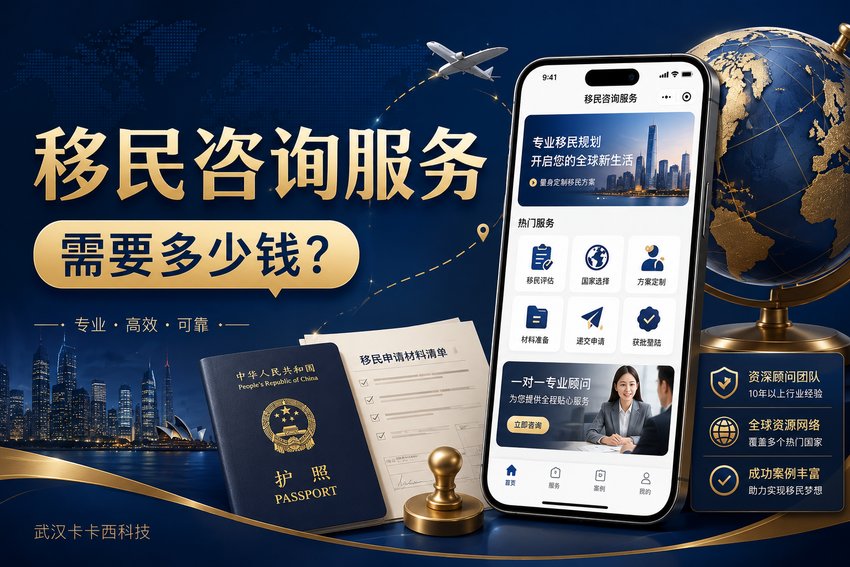做个移民咨询服务小程序需要多少钱?
