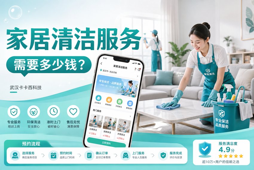 做个家居清洁服务小程序需要多少钱?