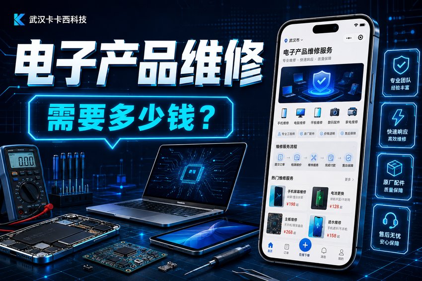 做个电子产品维修小程序需要多少钱?