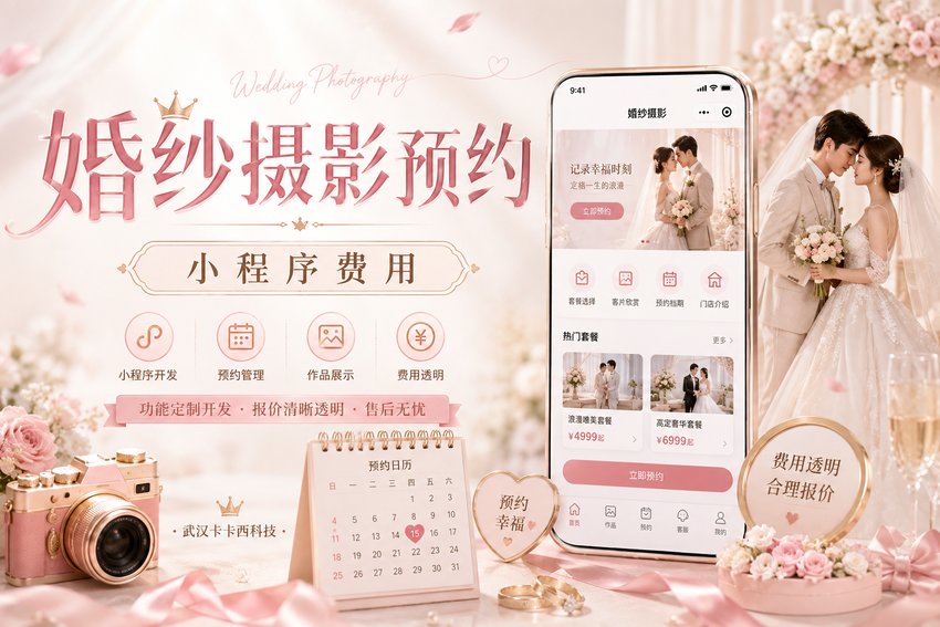 做个婚纱摄影预约拍摄小程序需要多少钱?