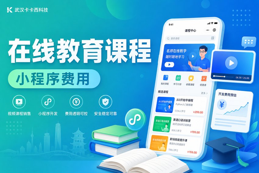 做个在线教育视频课程销售小程序需要多少钱?