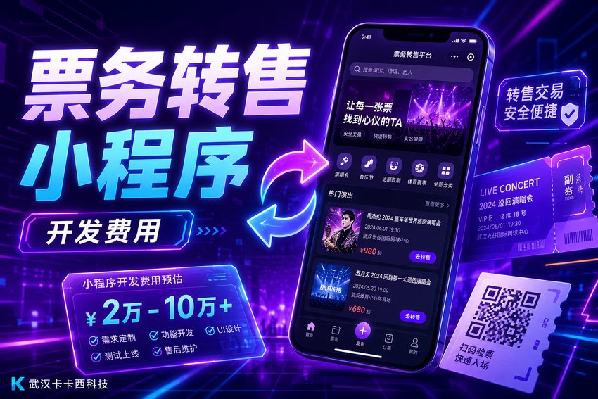 做个票务转售小程序需要多少钱?