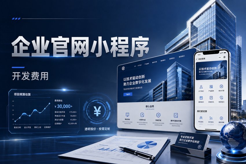 做个企业官网小程序需要多少钱?