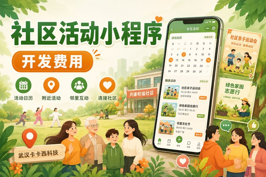 做个社区活动组织小程序需要多少钱?