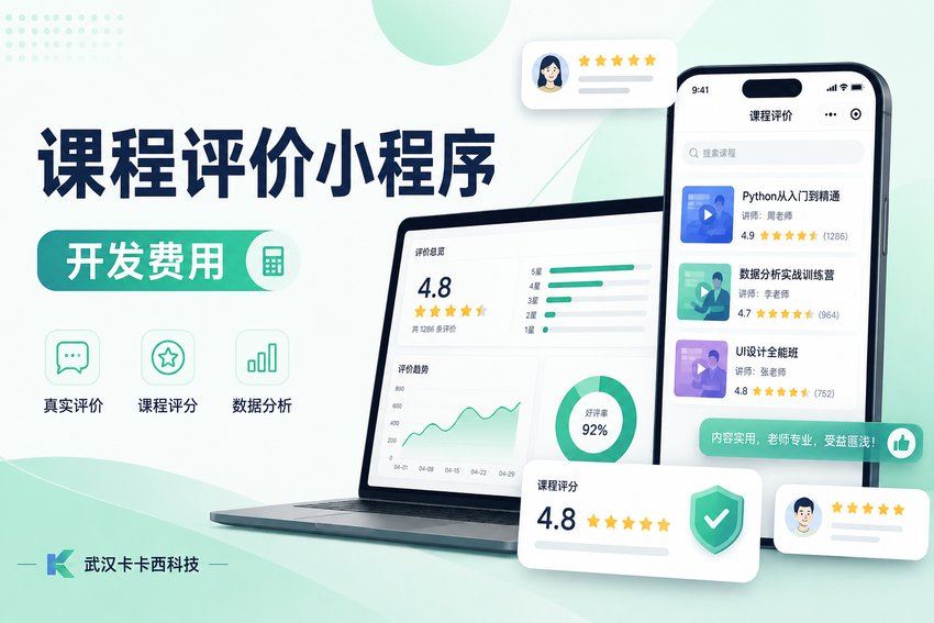 做个在线教育课程评价小程序需要多少钱?