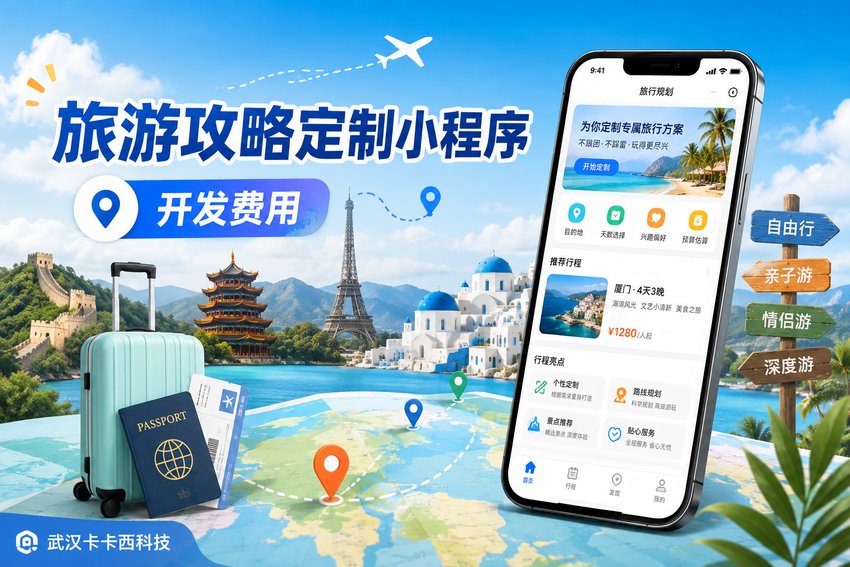 做个旅游攻略定制小程序需要多少钱?