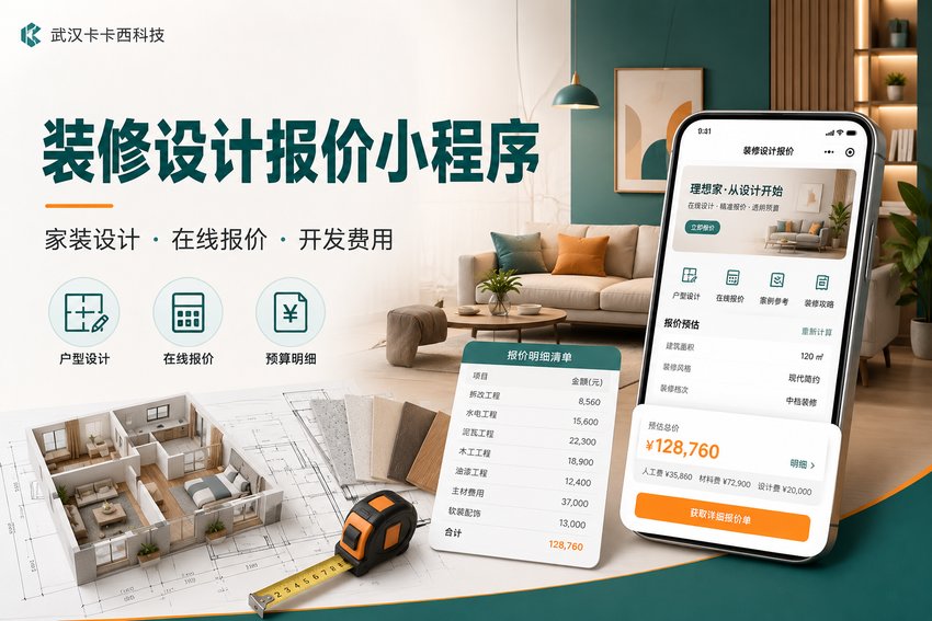 做个家居装修设计与报价小程序需要多少钱?