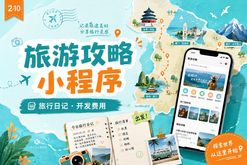做个旅游攻略与旅行日记分享小程序需要多少钱?