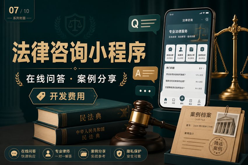 做个法律咨询在线问答与案例分享小程序需要多少钱?