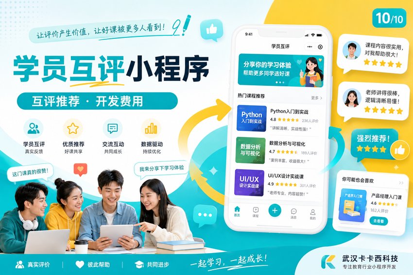 做个在线教育学员互评与推荐小程序需要多少钱？