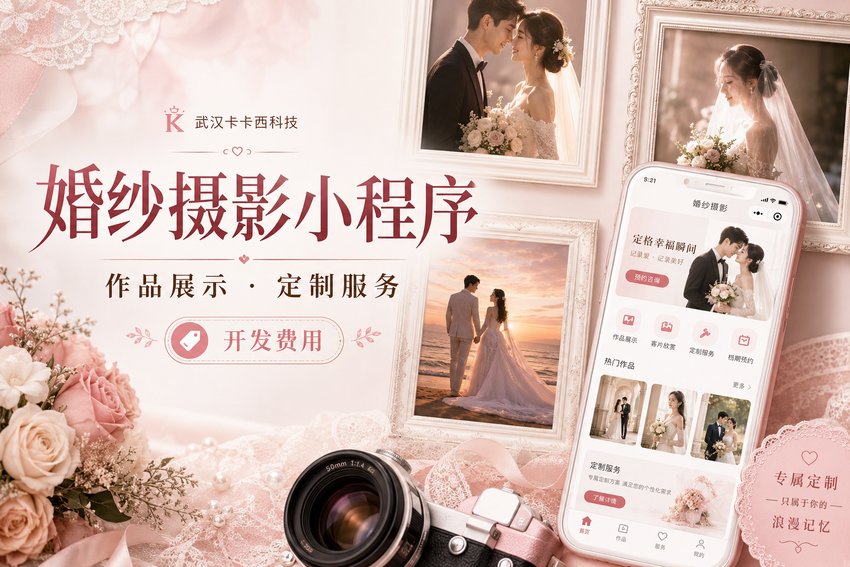 做个婚纱摄影作品展示与定制小程序需要多少钱?