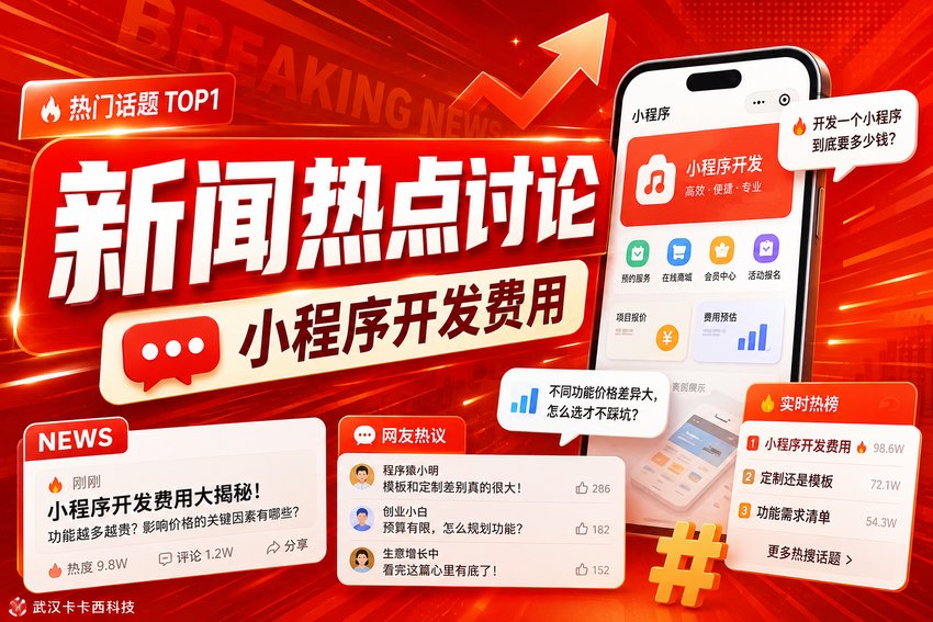 做个新闻时事热点讨论区小程序需要多少钱?