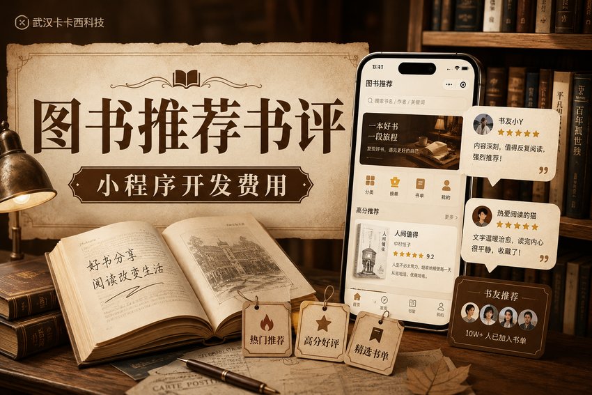 做个图书推荐与书评分享小程序需要多少钱?