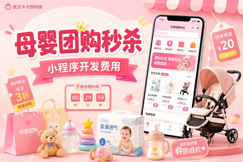 做个母婴用品团购与秒杀小程序需要多少钱?