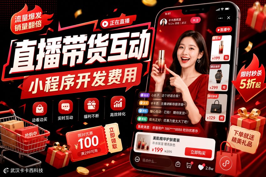 做个电商直播带货与互动小程序需要多少钱?