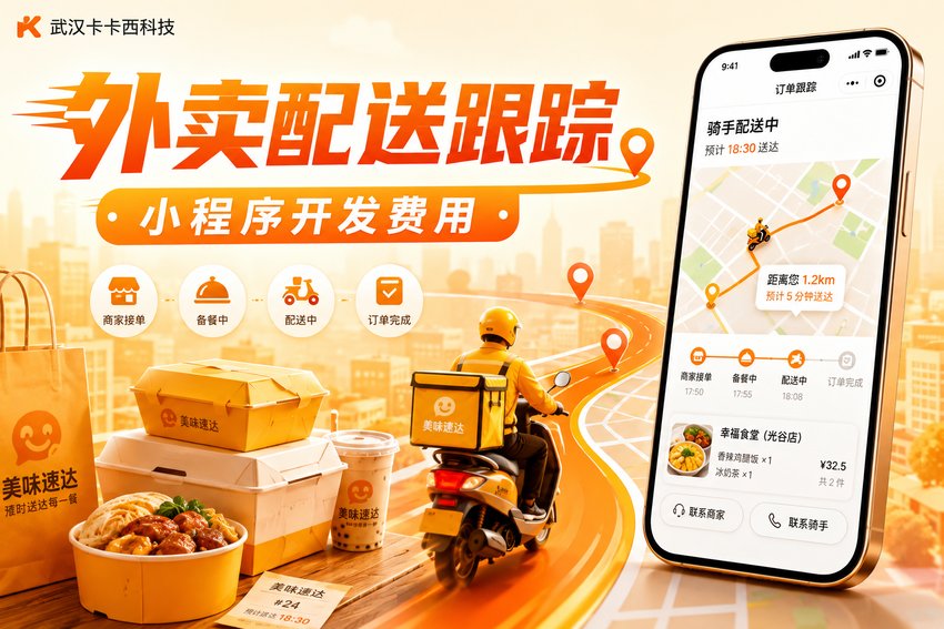做个餐饮外卖配送跟踪小程序需要多少钱?
