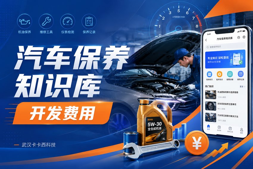 做个汽车保养知识库小程序需要多少钱?