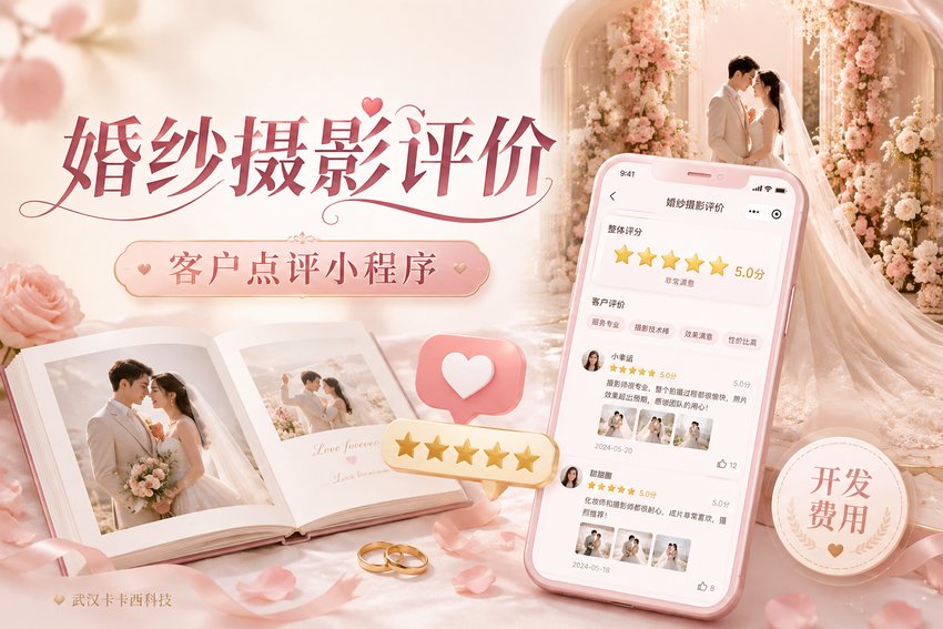 做个婚纱摄影客户评价小程序需要多少钱?