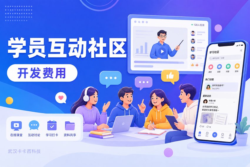 做个在线教育学员互动社区小程序需要多少钱?