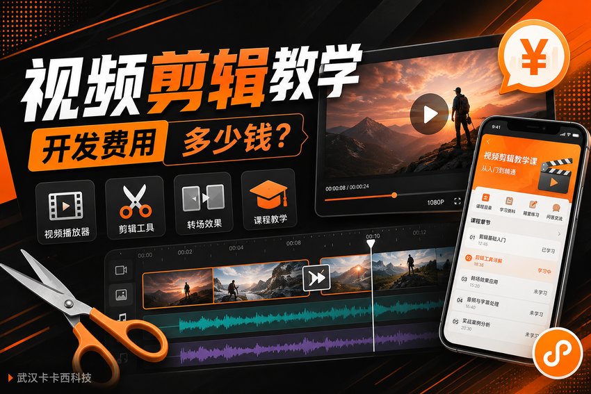 做个视频剪辑教学小程序需要多少钱?