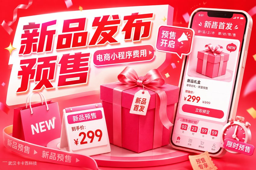 做个电商新品发布与预售小程序需要多少钱?