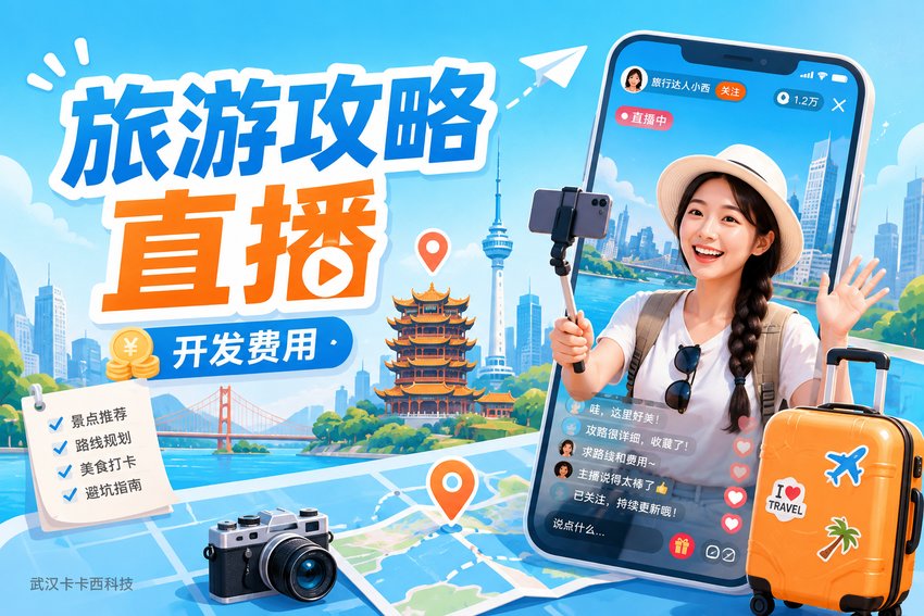 做个旅游攻略达人直播分享小程序需要多少钱?