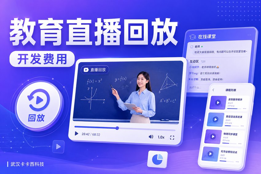 做个在线教育视频直播回放小程序需要多少钱?