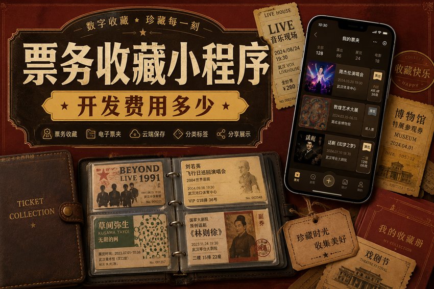 做个票务收藏小程序需要多少钱?