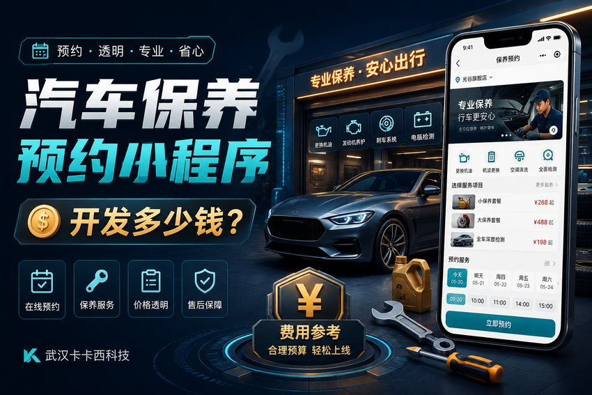 做个汽车保养预约小程序需要多少钱？