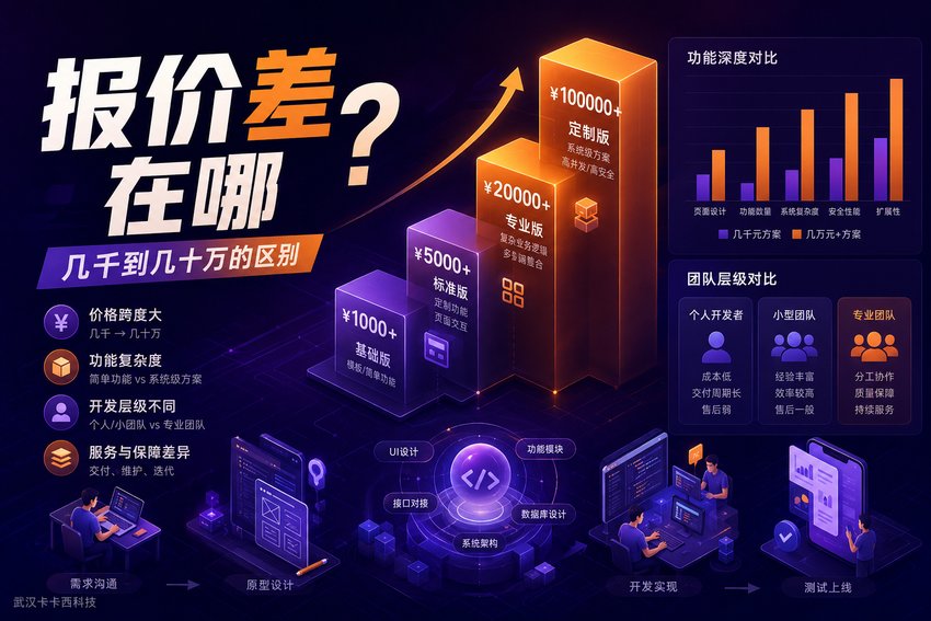 为什么小程序开发有的报价几千元,有的几万元甚至几十万元?