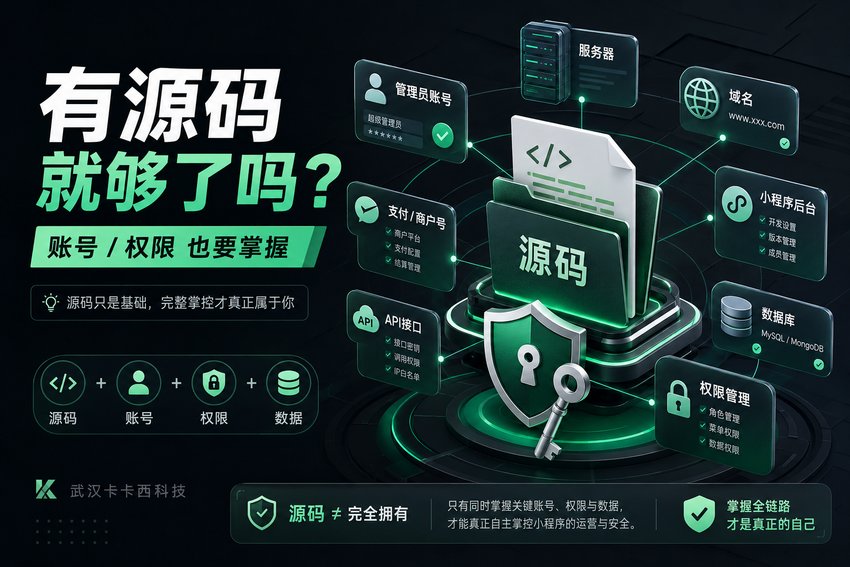 拿到小程序源码就完全属于自己吗?还需要掌握哪些账号和权限?
