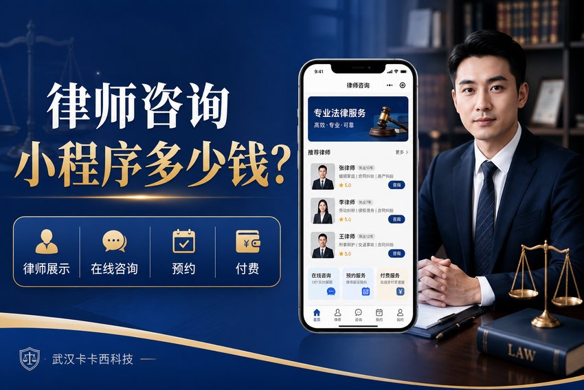 做一个律师咨询小程序需要多少钱?律师展示、在线咨询、预约和付