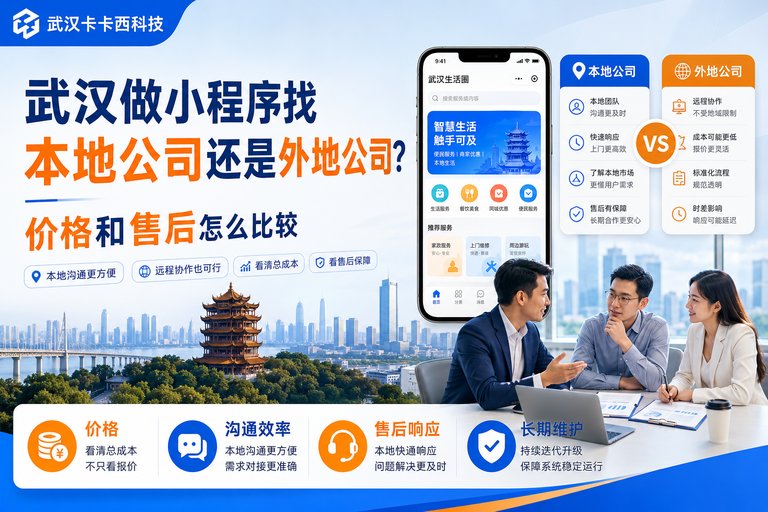 武汉做小程序找本地公司还是外地公司?价格和售后怎么比较