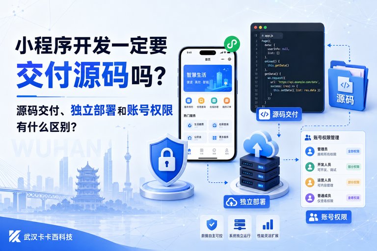 小程序开发一定要交付源码吗?源码交付、独立部署和账号权限有什么区别?