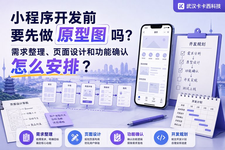 小程序开发前要先做原型图吗?需求整理、页面设计和功能确认怎么