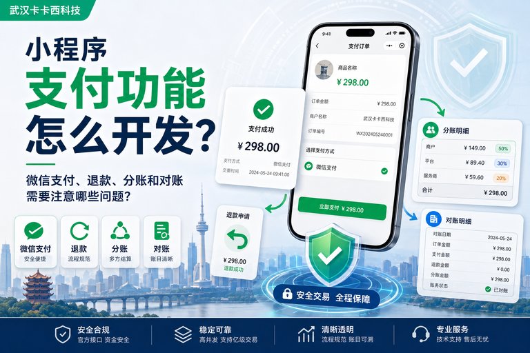 小程序支付功能怎么开发?微信支付、退款、分账和对账需要注意哪些问题?