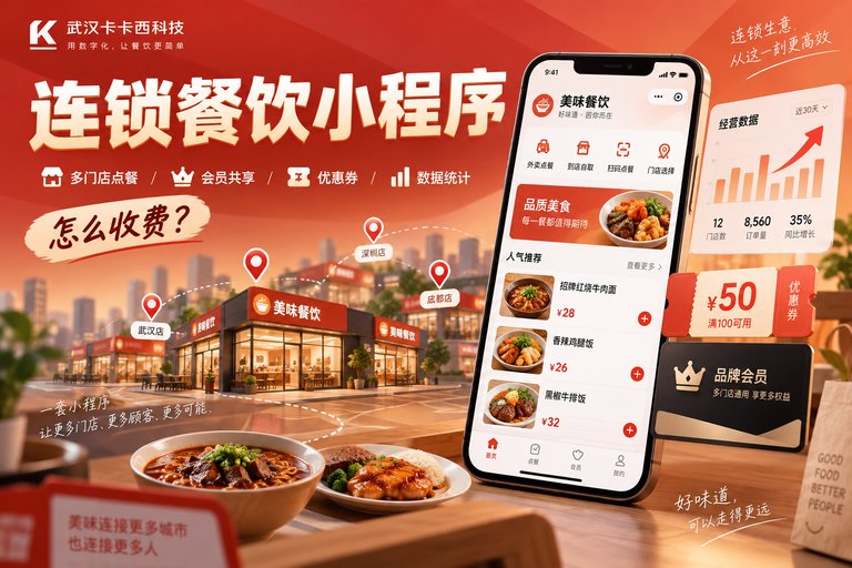 做一个连锁餐饮小程序,带多门店点餐、会员共享、优惠券和数据统