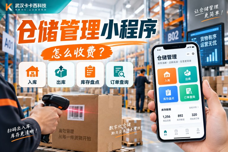做一个仓储管理小程序，带入库、出库、库存盘点和订单查询功能，怎么收费？